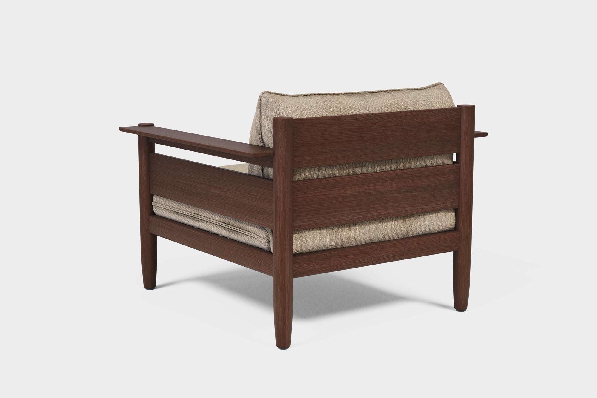 LULU | Outdoor Loungesessel aus Geräucherte Esche