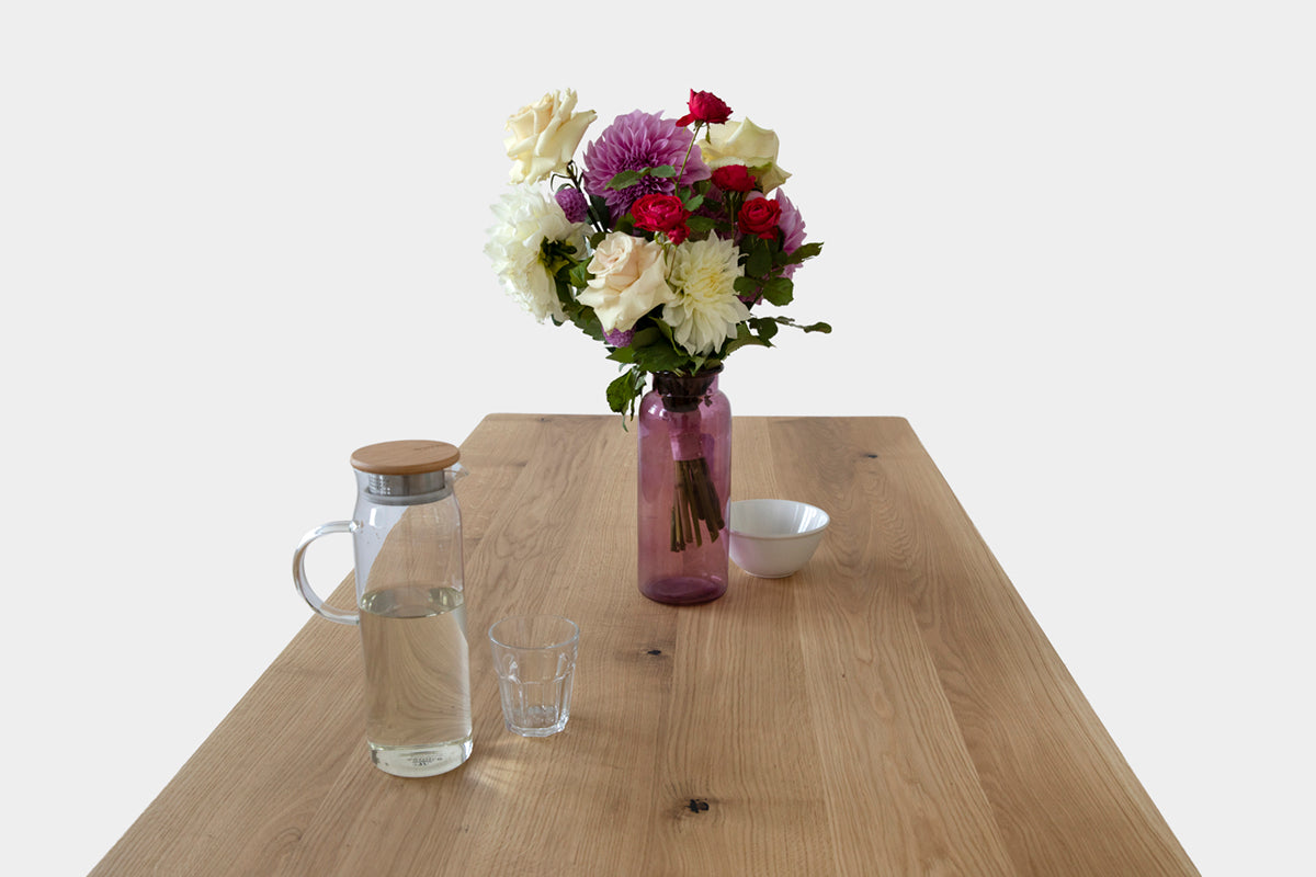 Bauhaus Walnut Dining Table on Metal Legs | AEMILIA-Hardman Design