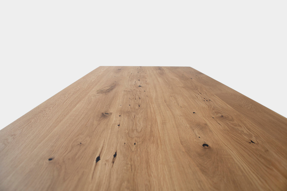 Bauhaus Walnut Dining Table on Metal Legs | AEMILIA-Hardman Design