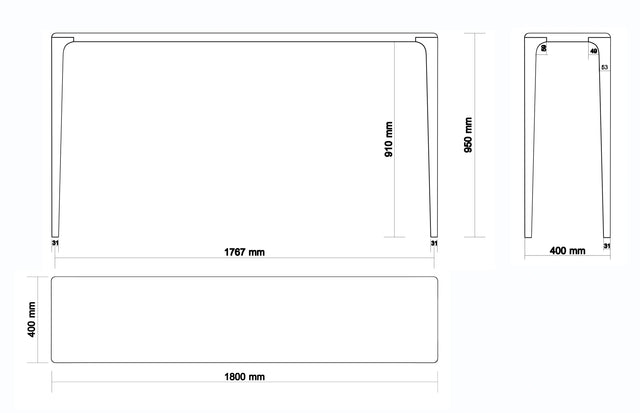 LÜNA | Konsolentisch aus geräucherter Esche image 4