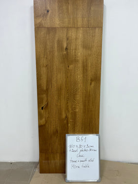 MARTA S | Ausziehbarer Tisch aus Eiche | 160 - 220 x 80 x 3 cm | B51 Lagerbestand image 5