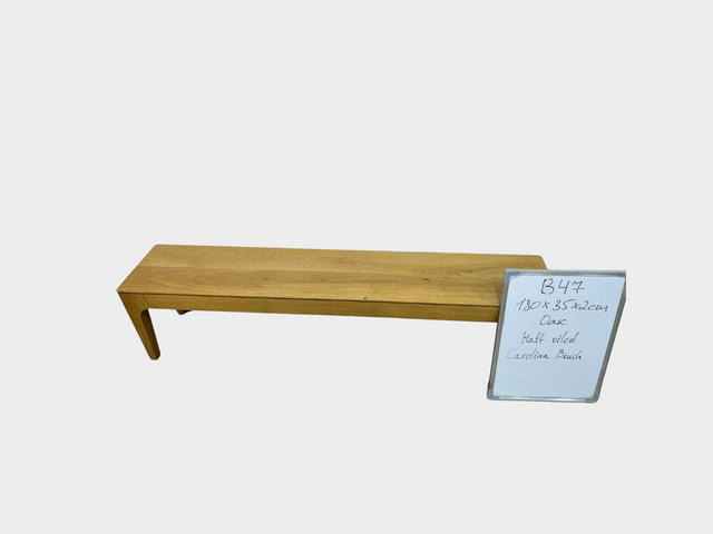 CAROLINA | Bank aus Eiche | 180 x 35 x 2 cm | B47 Lagerbestand