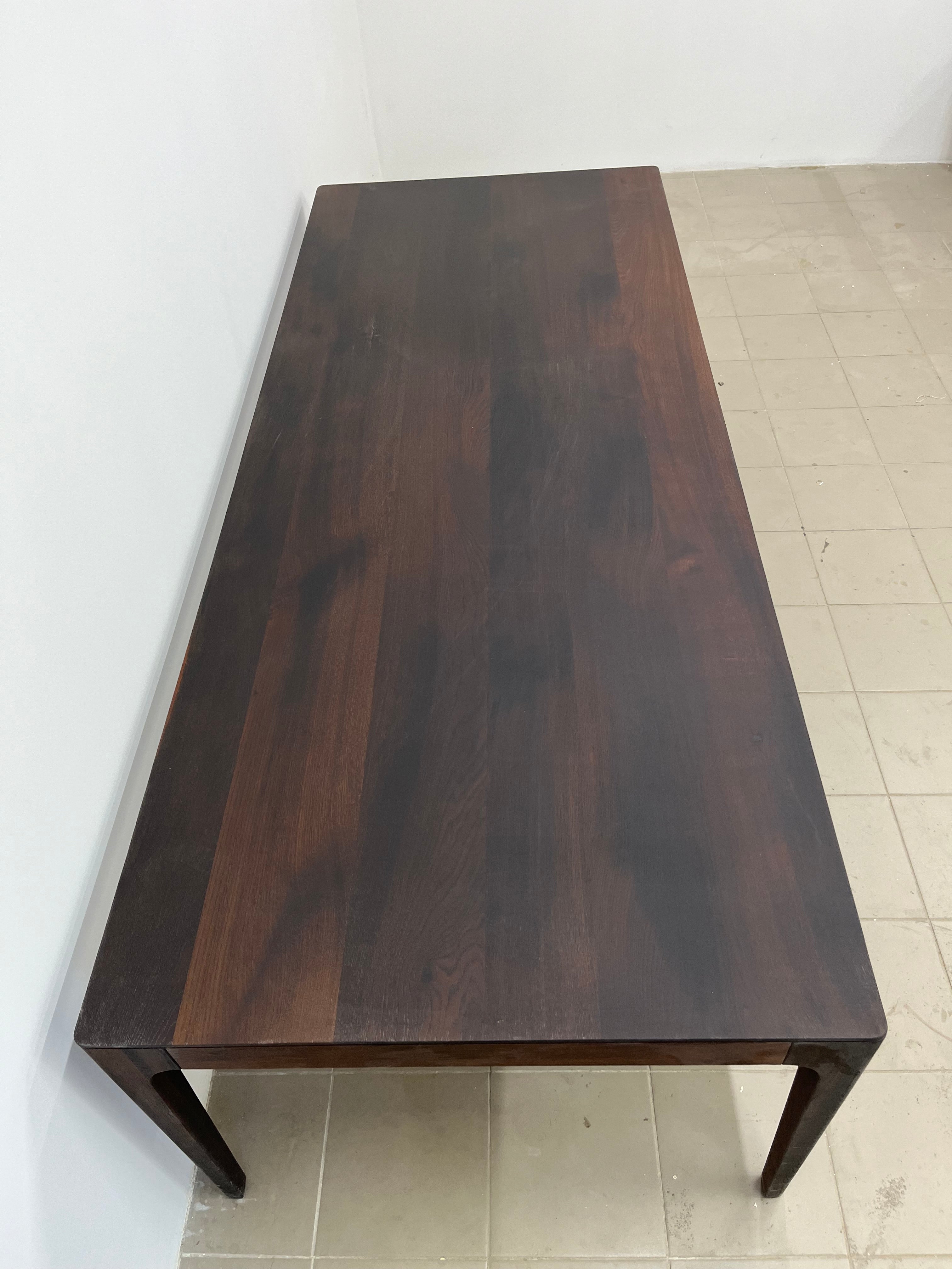 CAROLINA | Tisch aus geräucherter Eiche | 250 x 100 x 2 cm | B42 Lagerbestand