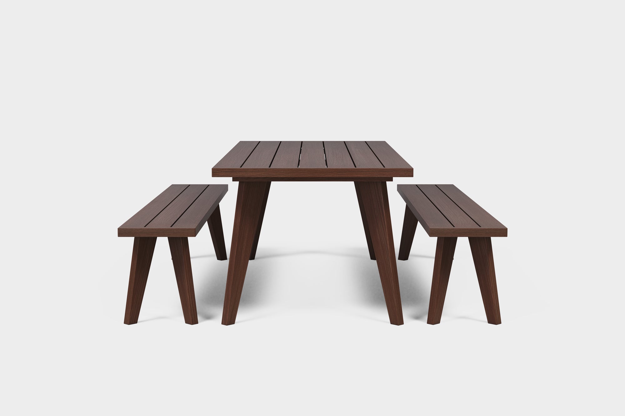 AMBER | Outdoor Essgruppe aus geräucherter Esche