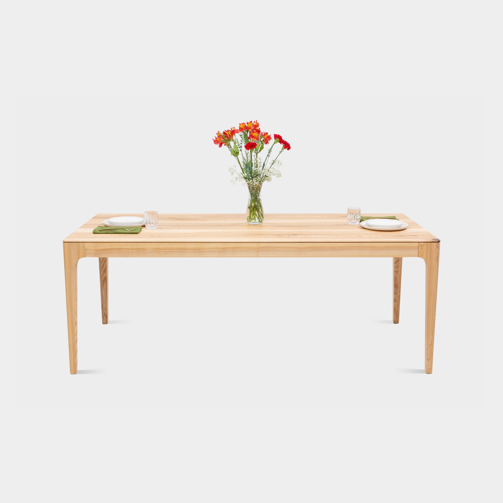 CAROLINA | Tisch aus Geräucherte Esche | 200 x 90 x 2 cm | B40 Lagerbestand