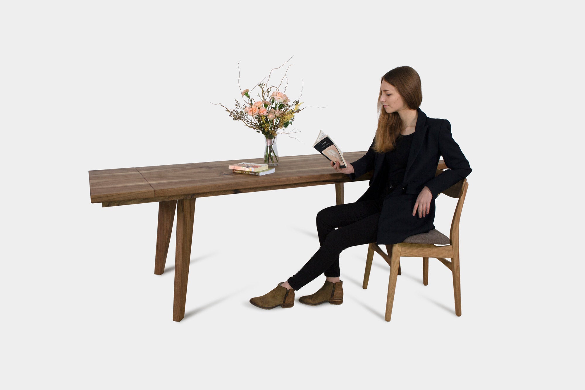 Extendable Dining Table In Oak Or Walnut | AMBER Extendable-Hardman Design