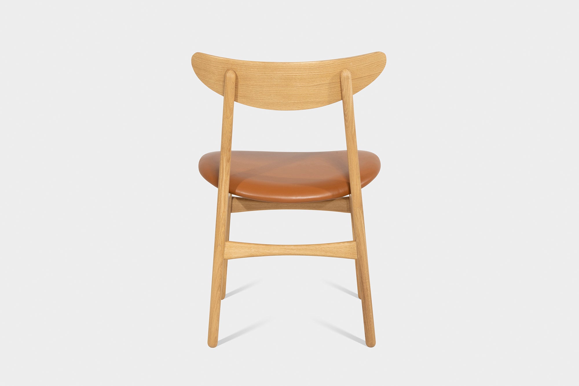 Oak or Walnut Dining Chair Upholstered in Wool or Leather | CAROLIAH-Hardman Design